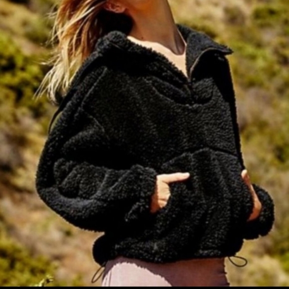 Free People Black Big Sky Jacket Small NWOT - Picture 2 of 15